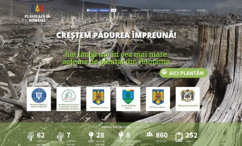 BRAŞOV. 60.000 de puieţi în campania „Plantează în România” 1 planteazaaa.jpg