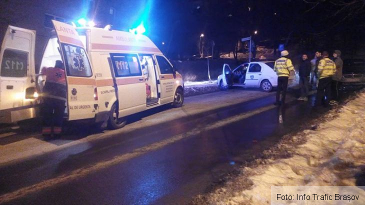 BRAȘOV. Accident pe strada Dobrogeanu Gherea (FOTO) 1 z 2_229481.jpg