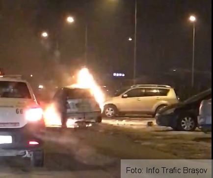 BRAŞOV. Dosar penal pentru distrugere din culpă, în cazul autoturismului care a ars în Avantgarden 1 masinafocavantgarden.png