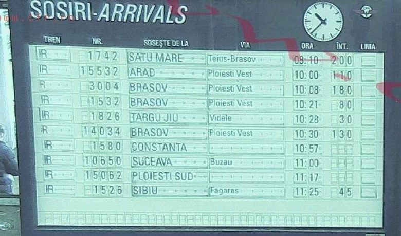 Update BRAŞOV. Trenurile au întârzieri de sute de minute 1 tabela.jpg