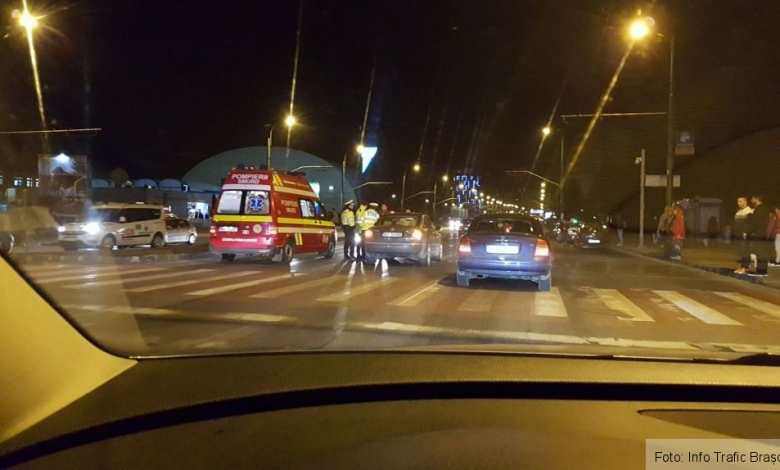 Update. BRAȘOV. Pieton lovit cu mașina de o șoferiță, pe Bulevardul Gării 1 accidentbulevardulgarii4.jpg