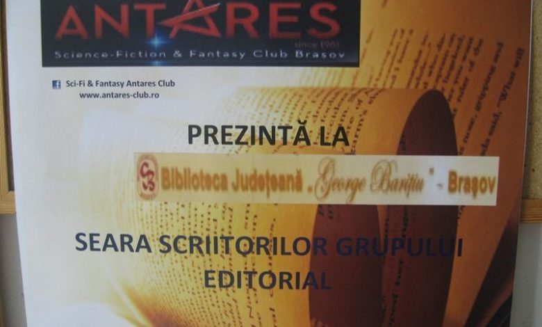 BRAȘOV. Scriitorii de Sci-Fi&Fantasy se reunesc la bibliotecă 1 antares_6.jpg