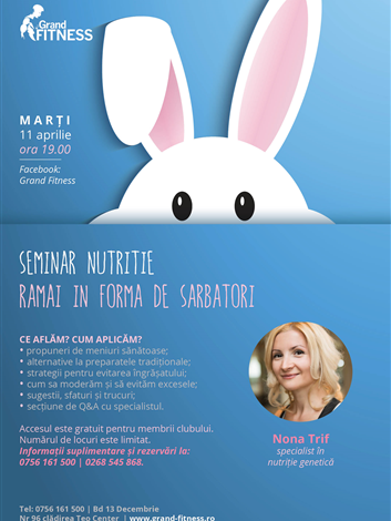 BRAȘOV. Seminar de nutriție și lifestyle la Grand Fitness! 1 seminar.png