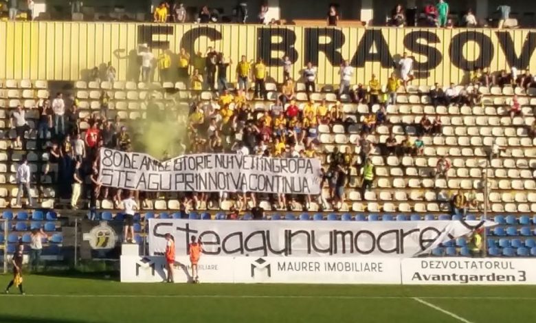 BRAȘOV. Liga Suporterilor Stegari (LSS): „Nu avem nici o înțelegere cu Steagul Roșu Brașov. Ne dorim înființarea unei entități noi” 1 mesajfani.jpg