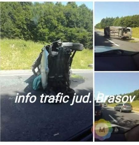 BRAŞOV. Ultima oră. Maşină răsturnată, între Vlădeni şi Perşani (update FOTO) 1 accidentvladeni.jpg