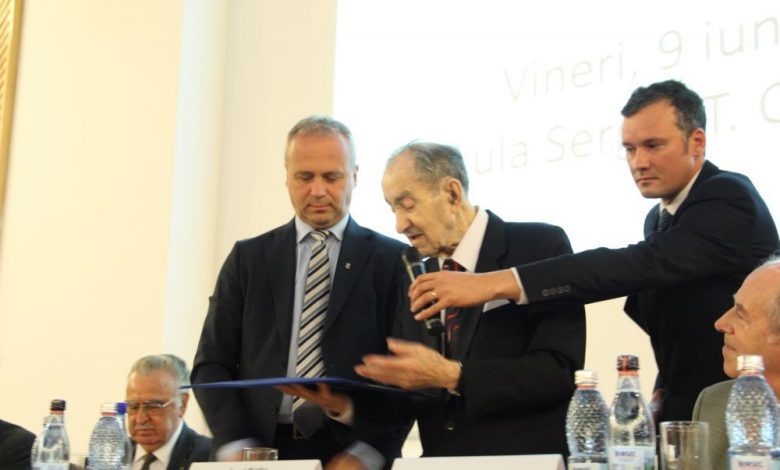 BRAȘOV. Prof. univ. dr. ing. Aurel Rusu, sărbătorit la împlinirea vârstei de 100 de ani 1 prof.jpg