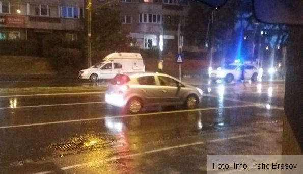 BRAȘOV. Două femei au fost lovite de un autoturism, pe o „zebră” de pe strada Hărmanului (FOTO) 1 accidentharmanului_3.jpg