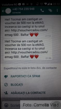 „Tocmai am câștigat un voucher de 500 ron la...” NU vă lăsați înșelați! FOTO 1 fake2_240709.jpg