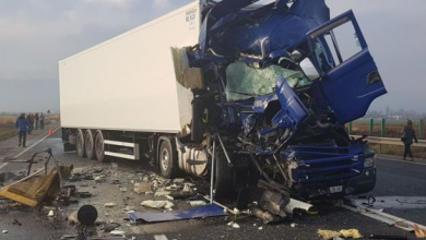 Update. BRAȘOV. Șoferul TIR-ului implicat în accidentul de pe DN 1, transportat la spital. Circulația în zonă este dirijată de polițiști 3 IMG-20171123-WA0013_244290.jpg