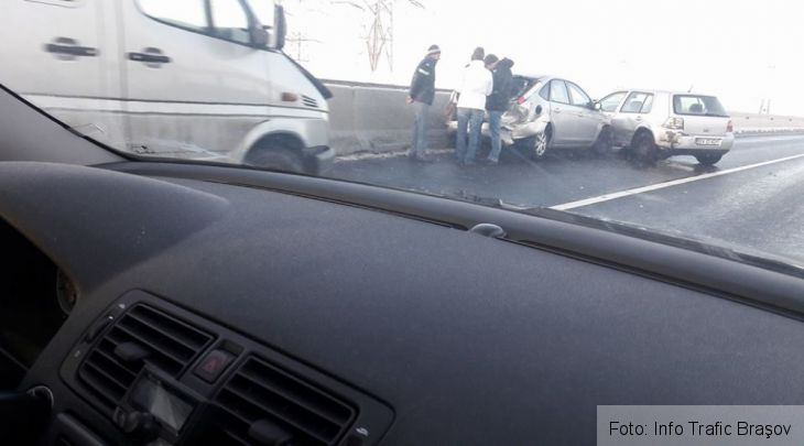 BRAŞOV. Blocaj pe Ocolitoare, din cauza unui accident (FOTO) 1 accident centura 3_244518.jpg
