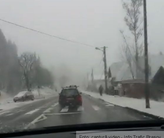 Începe să se aştearnă zăpada pe Valea Prahovei (foto) 1 zapadavaleaprahovei.png