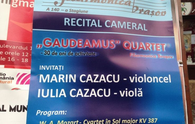 BRAŞOV. Cvartetul Gaudeamus devine pentru o seară sextet 1 img-0415_2.jpg