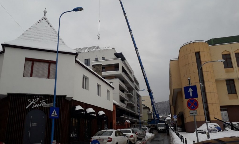 BRAȘOV. Circulație blocată pe str. Mihai Viteazul 1 20180123-142428.jpg