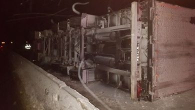 BRAȘOV. Un TIR încărcat cu cabluri electrice s-a răsturnat pe DN 1, în această dimineață (FOTO) 7 IMG-20180227-WA0003_248170.jpg