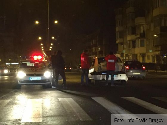 BRAŞOV. Un şofer din Republica Moldova, aflat sub influenţa alcoolului, a produs accidentul de pe Calea Bucureşti 1 accident calea bucuresti 2_248419.jpg