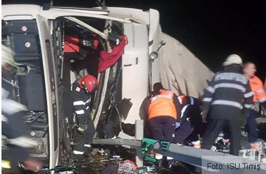 Şofer de TIR mort în accident, pe autostrada A1 1 accidenttir.png