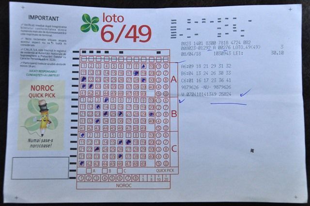 BRAȘOV. Câştigătorul la Loto 6/49 şi-a ridicat premiul. Ce va face cu banii 1 bilet-649-pasti.jpg