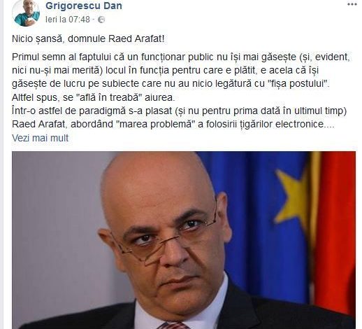 BRAŞOV. „Nicio şansă, domnule Raed Arafat!” 1 grigorescudesprearafat.jpg