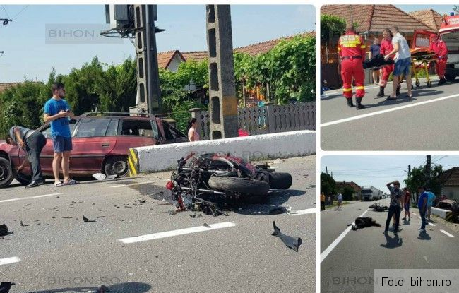 Update. Motociclistul accidentat pe DN 1 şi-a pierdut viaţa 1 accidentbihor_7.jpg