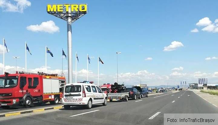 BRAȘOV. Accident cu victimă în zona Metro Ghimbav - FOTO 1 accidentmetro_2.jpg