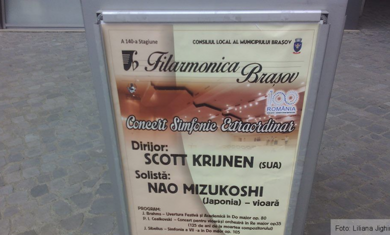 BRAŞOV. O violonistă din Japonia şi un dirijor belgian din SUA, în concertul Filarmonicii 1 concertsimfonic_2.jpg