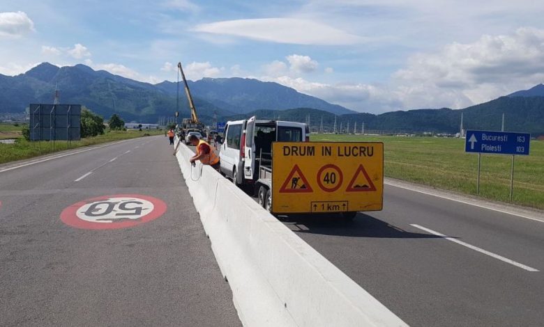 BRAȘOV. Ce amenajări rutiere au fost realizate, în 2018, la cererea IJP Brașov 1 drumparapet.jpg