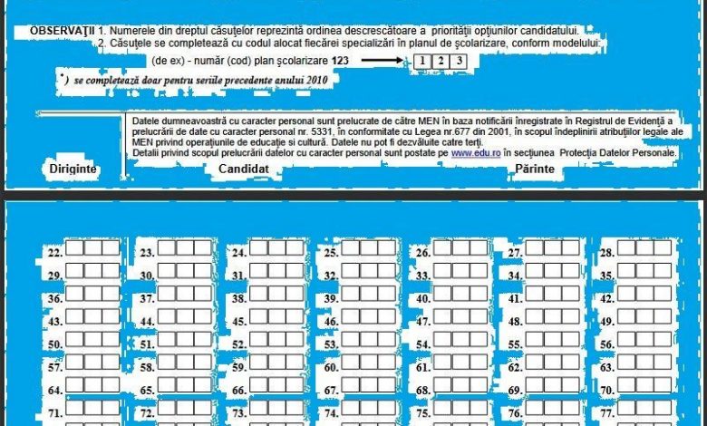 BRAŞOV. Începe admiterea în liceu. Tot ce trebuie să ştiţi pentru reuşită! 1 fisa_2.jpg