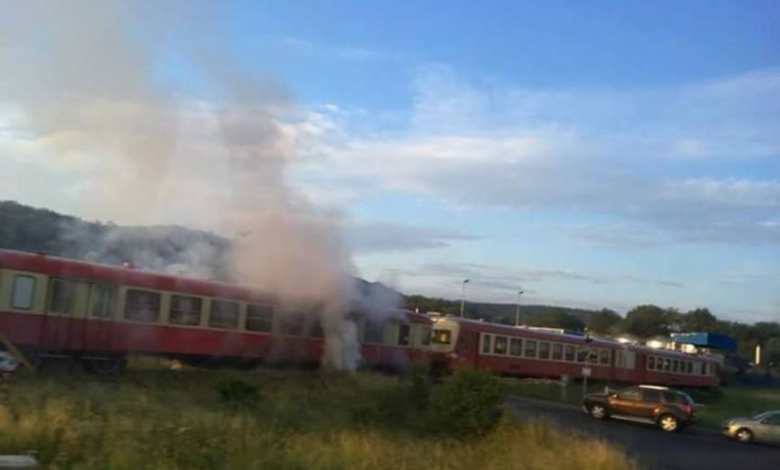 BRAȘOV. Incendiu izbucnit la un tren! (FOTO) 1 incendiutren2_2.jpg
