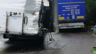BRAŞOV. Coliziune între două TIR-uri, pe DN 1A! Traficul este blocat (Update FOTO) 6 IMG-20180725-WA0003_254569.jpg