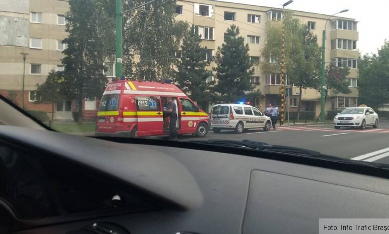 BRAŞOV. Încă un accident pe trecerea de pietoni de pe strada Carpaţilor (FOTO) 1 accidentcarpatilor_8.jpg
