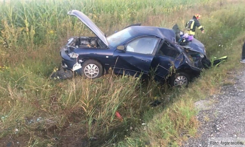 BRAȘOV. Două persoane rănite pe DN 1, după o depășire ratată 1 accidentdn1_13.jpg