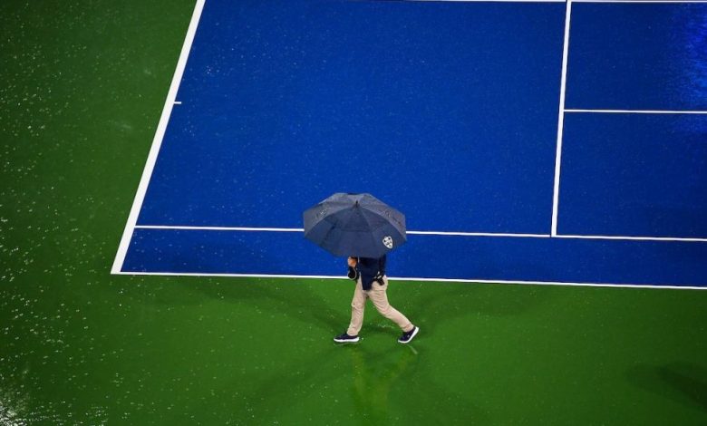 WTA Cincinnati. Meciul Simonei Halep, amânat din nou 1 ploaie_8.jpg
