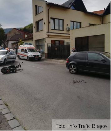 BRAŞOV. Accident pe strada Avram Iancu (FOTO) 1 accident avram iancu_256677.jpg