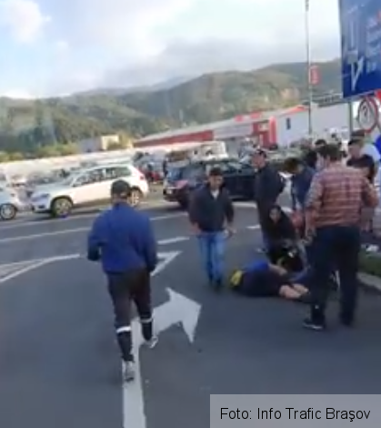 BRAȘOV. Biciclist lovit de un autoturism de teren, în Bartolomeu 1 accidentbartolomeu.png