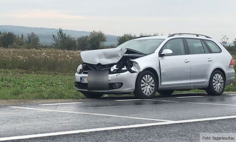 Tamponare la ieșire din Făgăraș spre Brașov 1 tamponarefagaras.jpg