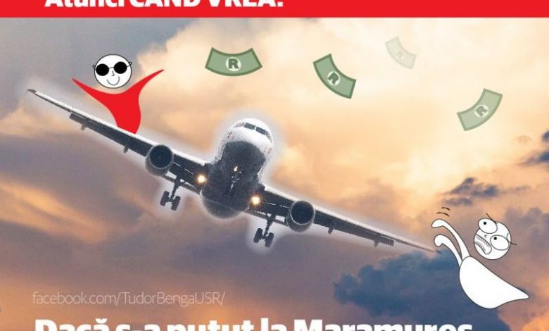 USR: De ce PSD dă bani de aeroport în Maramureş, iar la BRAŞOV nu? 1 usr-caricatura-aeroport.jpg