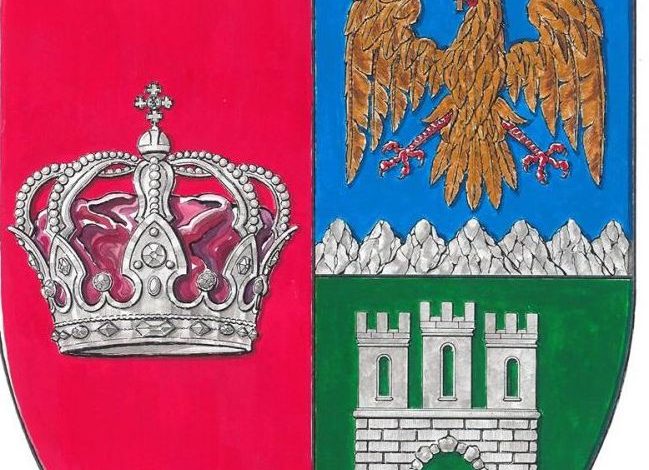 BRAȘOV. Coroana Regelui Carol I pe noua stemă a județului 1 stema.jpg