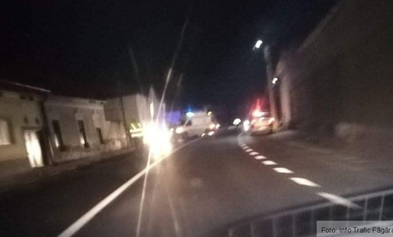 BRAȘOV. Tânăr băut, accidentat de un autoturism, pe DN 1 1 accidentvoila.jpg