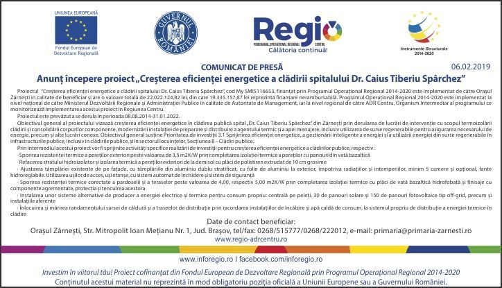 Anunț începere proiect „Creșterea eficienței energetice a clădirii spitalului Dr. Caius Tiberiu Spârchez” 1 comunicatpresacaius-06.jpg