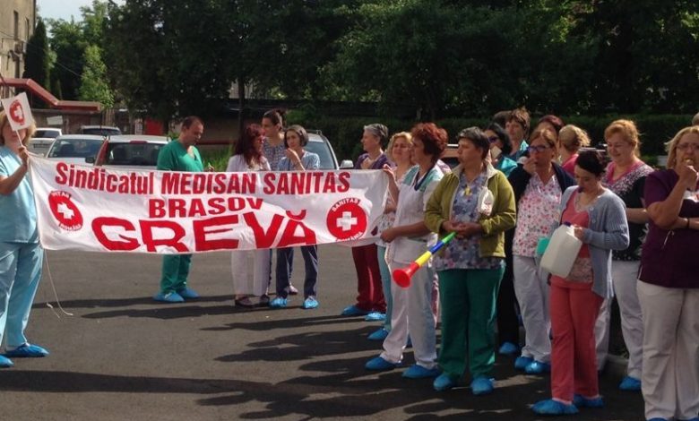 Sindicaliştii de la Sanitas și-au făcut calendarul de proteste 1 greva-sanitas_2.jpg