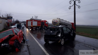 BRAȘOV. Cisternă implicată într-un accident, pe DN 13 10 IMG-20190326-WA0001_264956.jpg