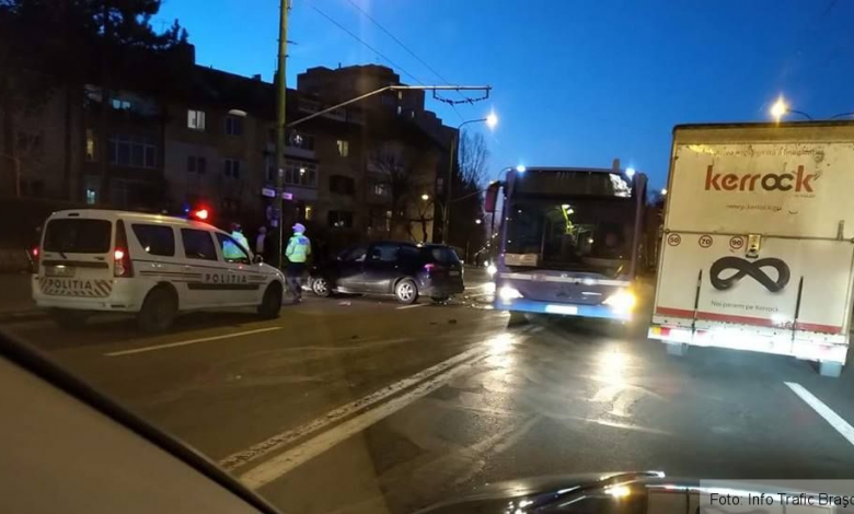 BRAȘOV. Accident la intersecția străzii Neptun cu Bulevardul Saturn (FOTO) 1 accidentsaturn_6.jpg