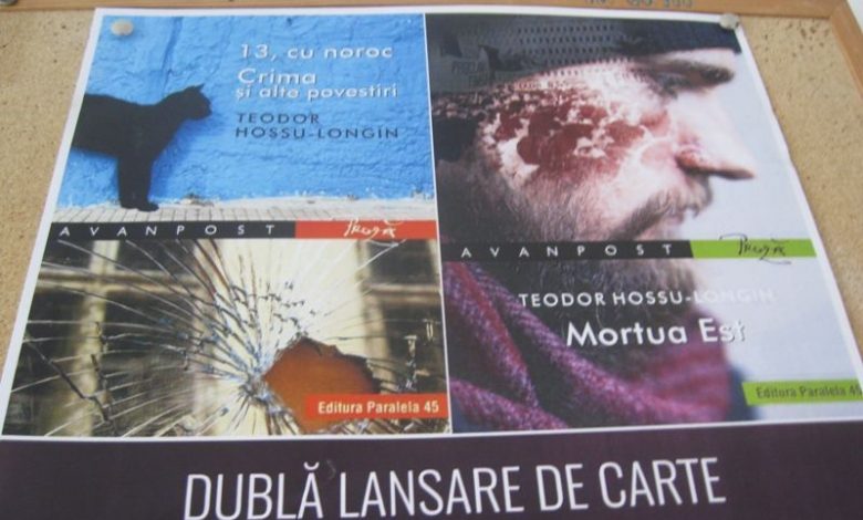 BRAȘOV. Teodor Hossu-Longin își lansează două cărți 1 carti-hossu-longin.jpg
