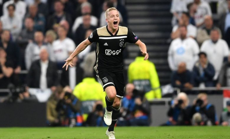 Champions League. Ajax a învins Tottenham 1 donnyvandebeek.jpg