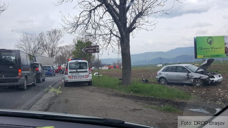 BRAȘOV. Incident rutier pe DN 73A (FOTO) 1 IMG-20190504-WA0011_266536.jpg