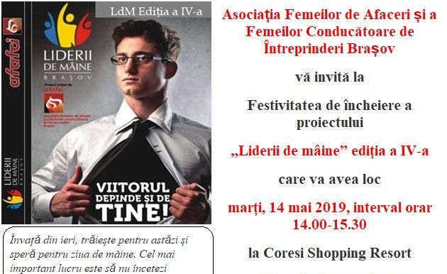 BRAȘOV. AFAFCI vă invită la festivitatea de încheiere a proiectului Liderii de Mâine 1 invitatieldm14mai.jpg