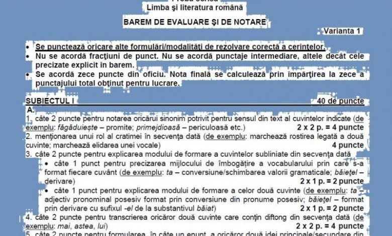 EN 2019. Care sunt răspunsurile corecte la română și cum se punctează 1 baremeval.jpg