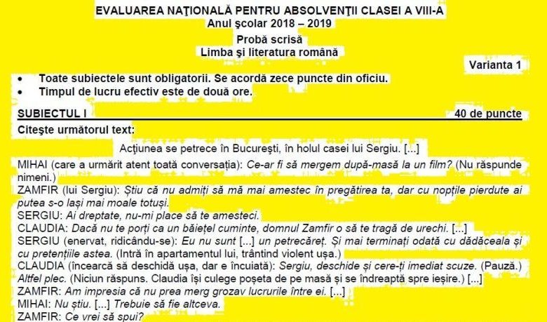 EN 2019. Subiectul complet la limba și literatura română 1 subeval.jpg