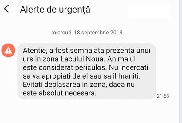 BRAȘOV. RO-ALERT: Urs în zona Lacului Noua! Update: Pui de urs și în Răcădău 1 alerta-urs_2.jpg