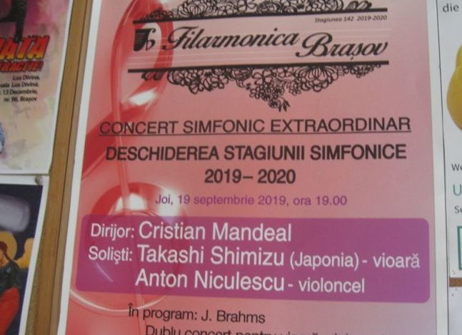 BRAȘOV. Noua stagiune a Filarmonicii începe cu managerul în postura de solist 1 img-4414.jpg